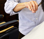 《About Us》　浜松市の床屋 ヘアーサロン【カットショップタイム】のホームページ。